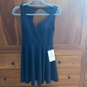 macys navy blue dresses